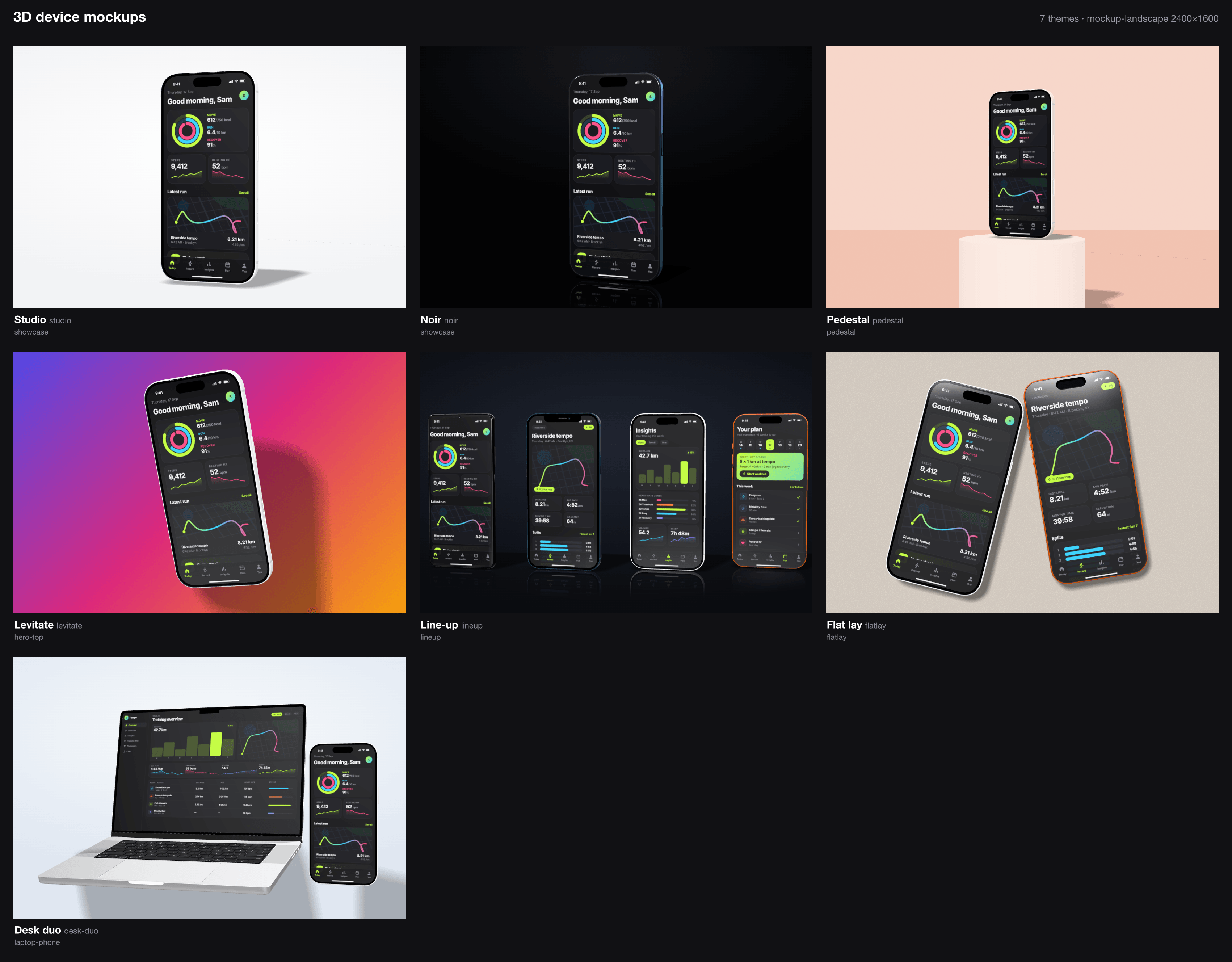 3D mockups