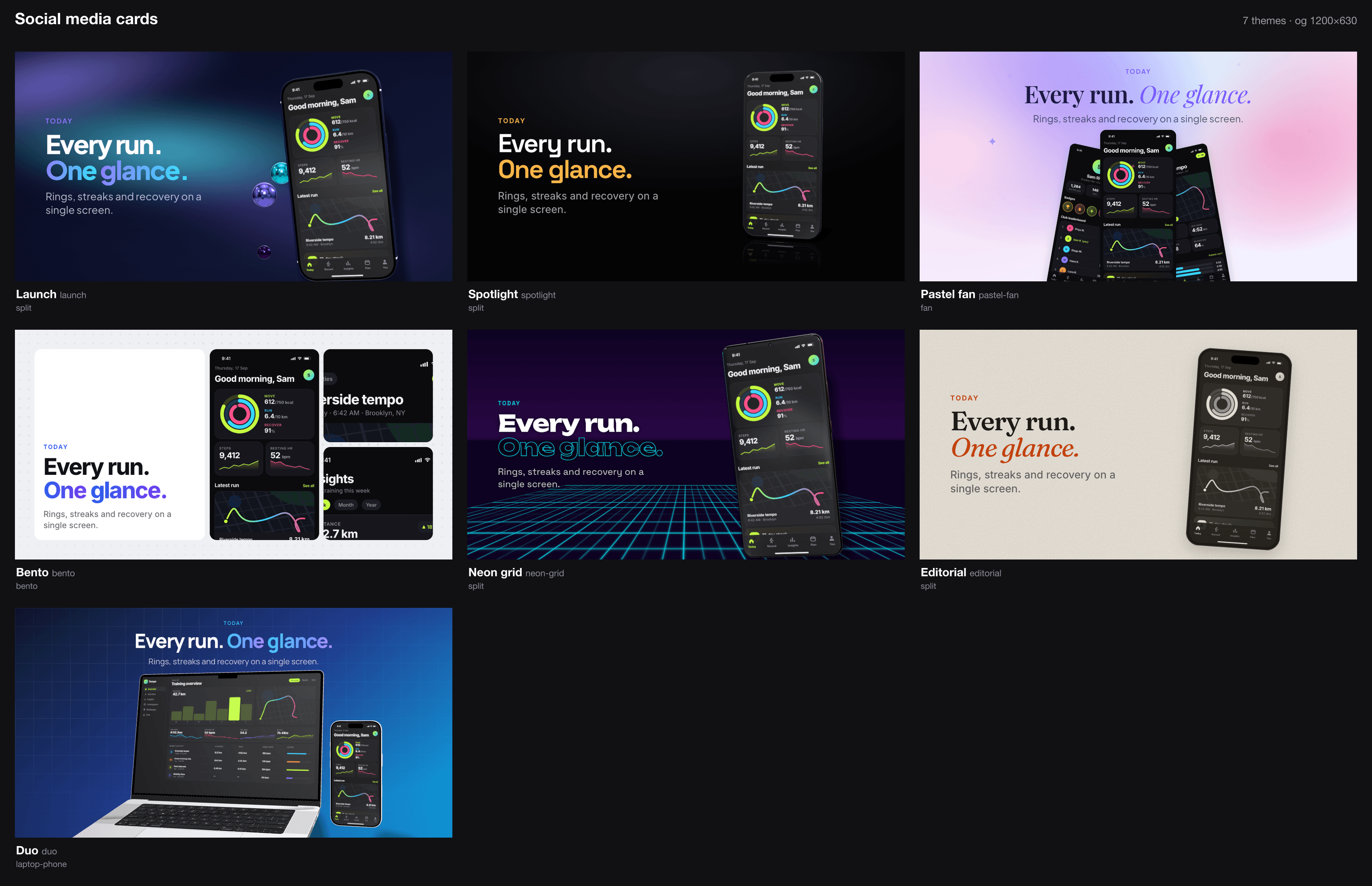 Social cards