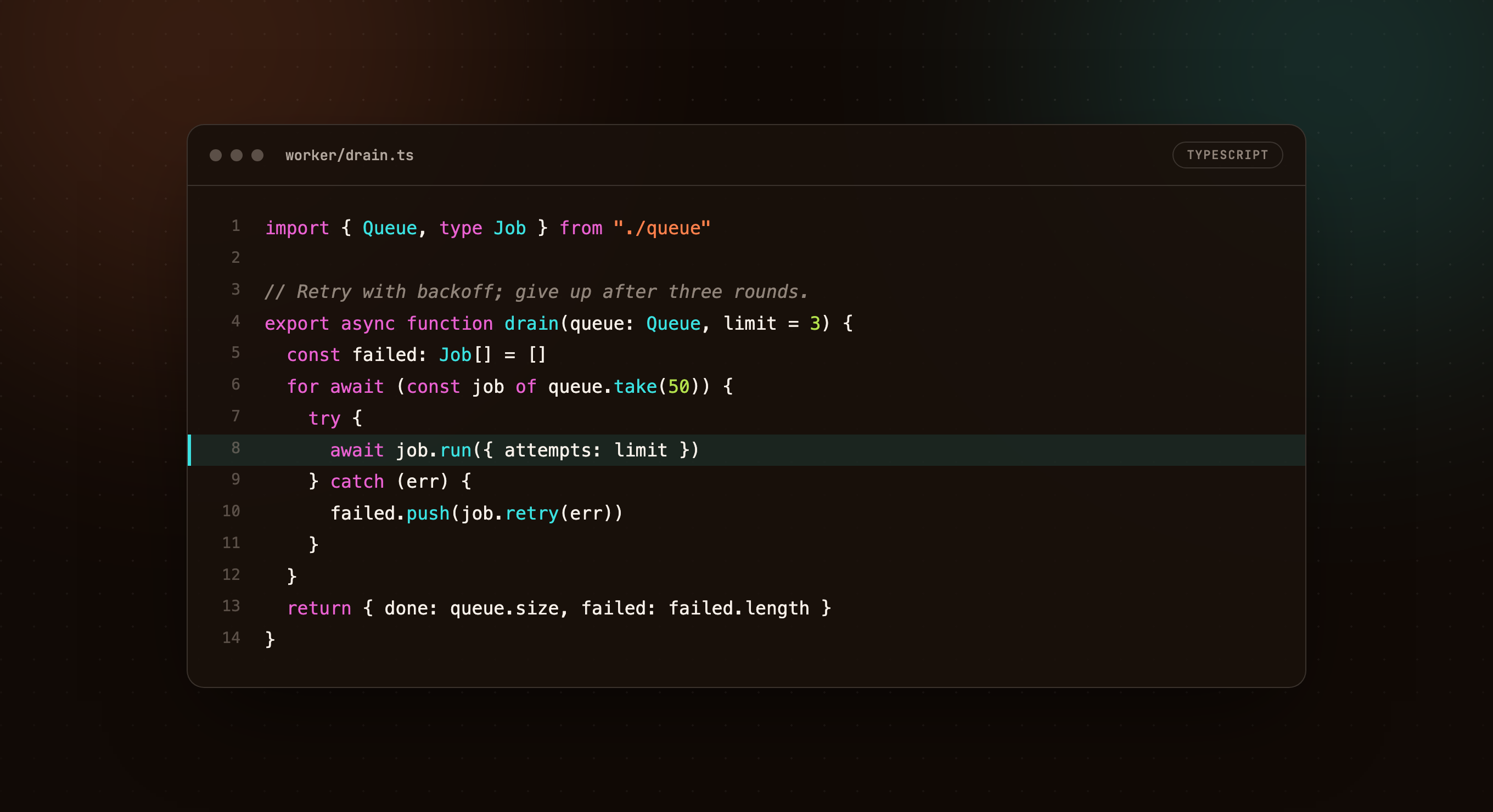 code snippet, ember theme