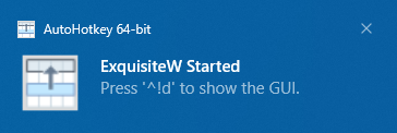 started notification