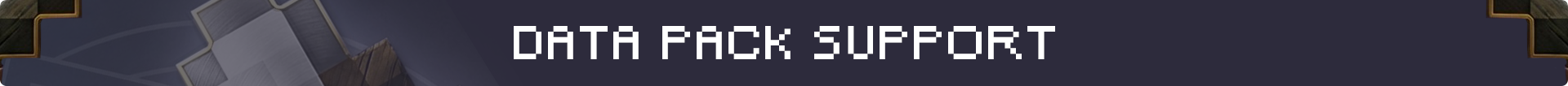 Data Pack Support