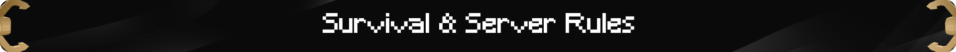 Survival & Server Rules