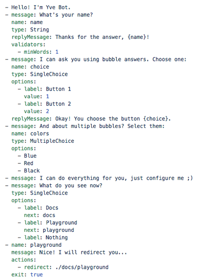 Yaml example