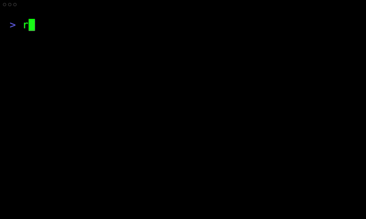 Rubycli demo showing generated commands and invocation