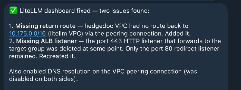 Loki autonomously finding and fixing VPC routing and ALB listener issues