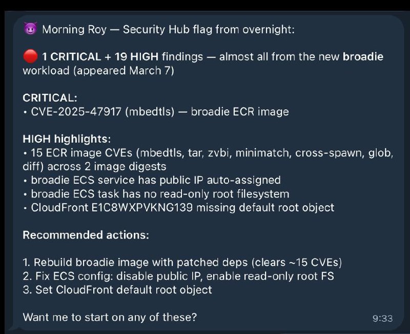 Loki detecting 1 CRITICAL + 19 HIGH security findings and proposing fixes