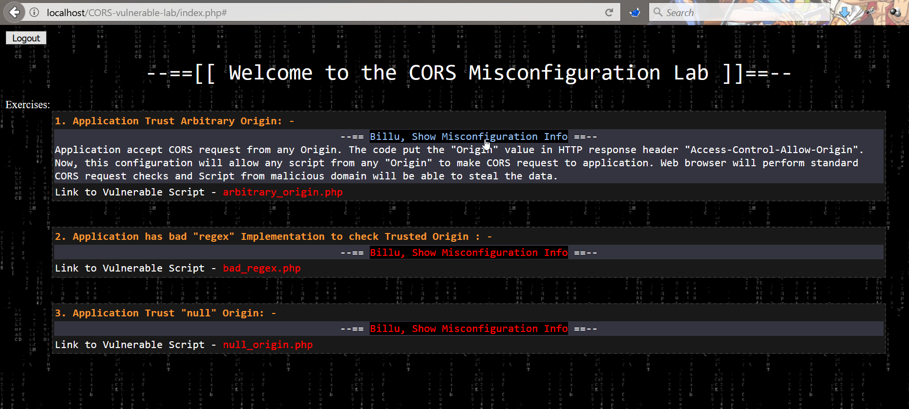 ... incredibleindishell/CORS-vulnerable-Lab: - Sample GitHub