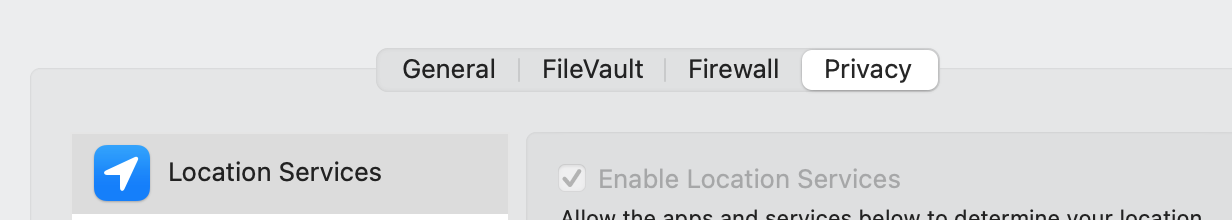 Location services screenshot 1