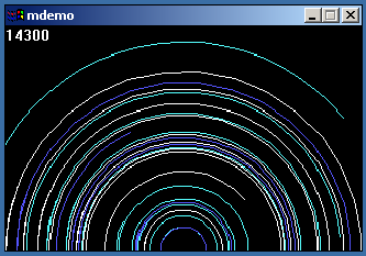 Starlines demo on Windows 2000.