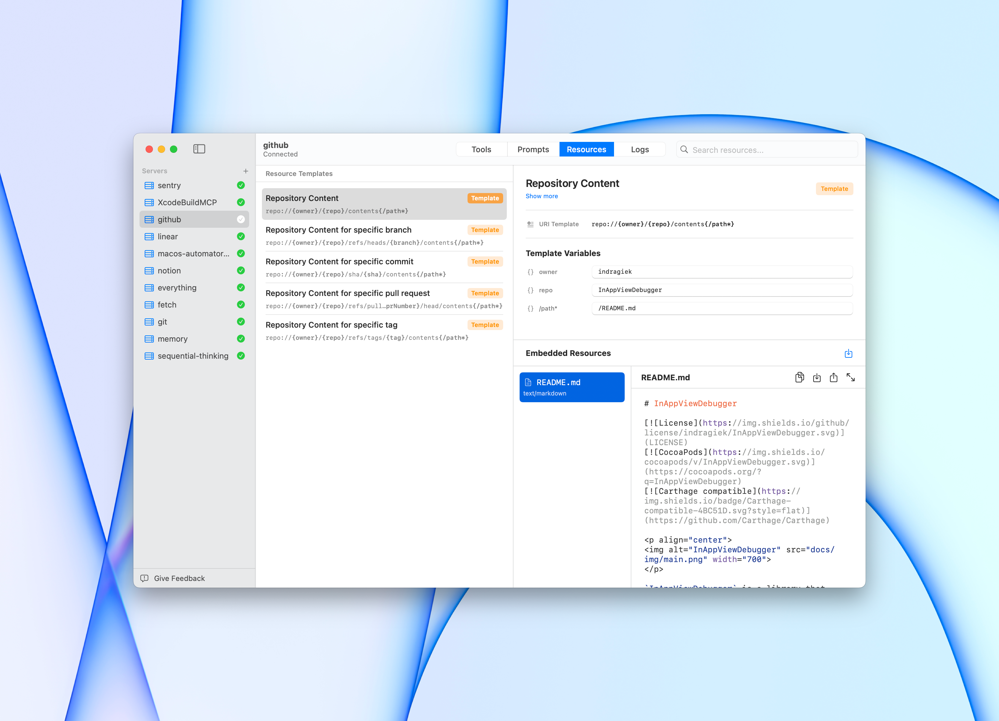 Context screenshot