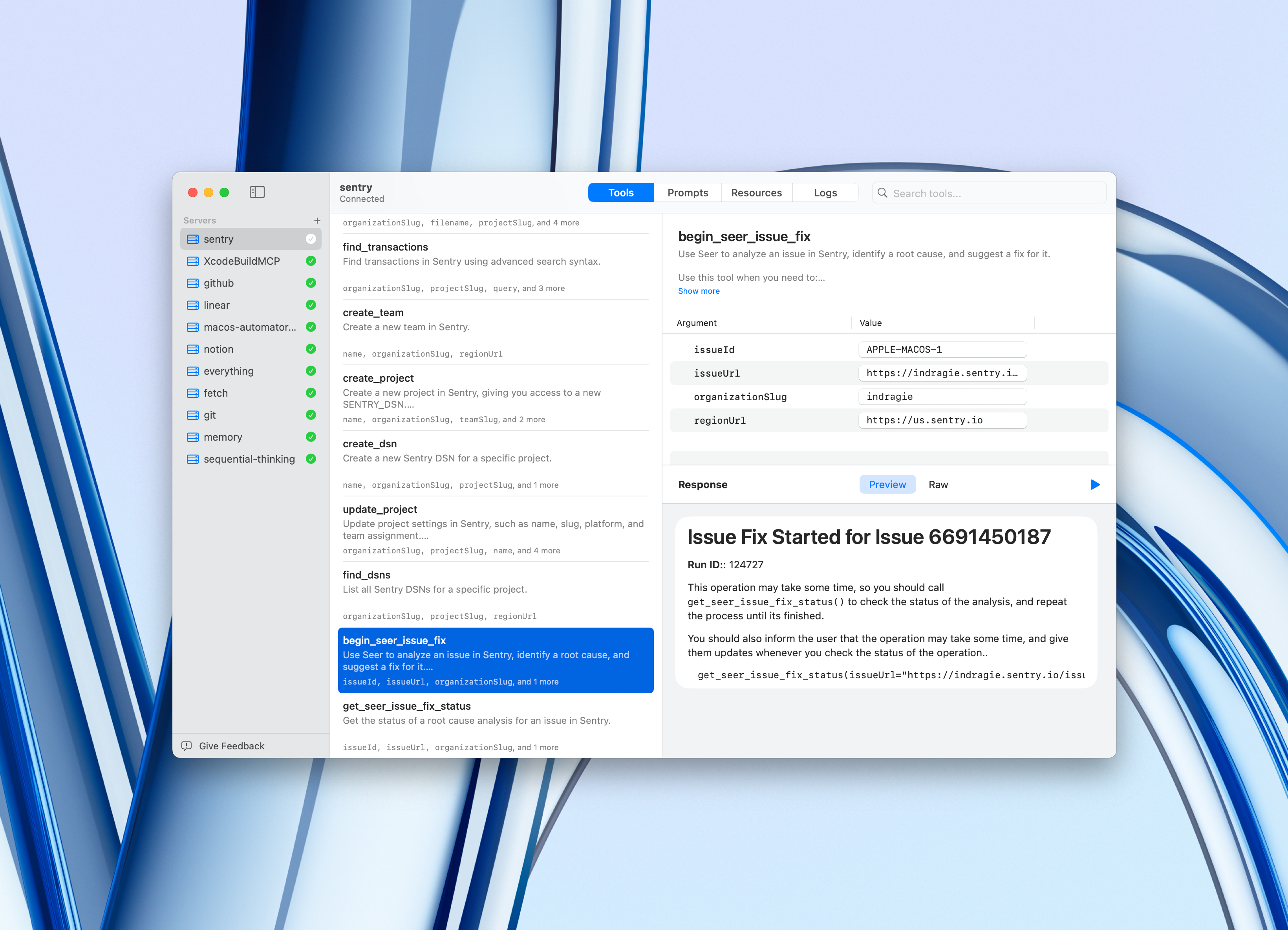 Tools Interface