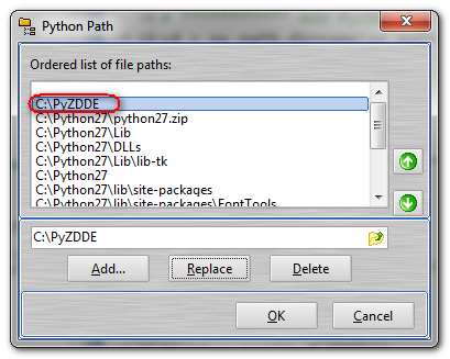 Python Path in PyScripter2