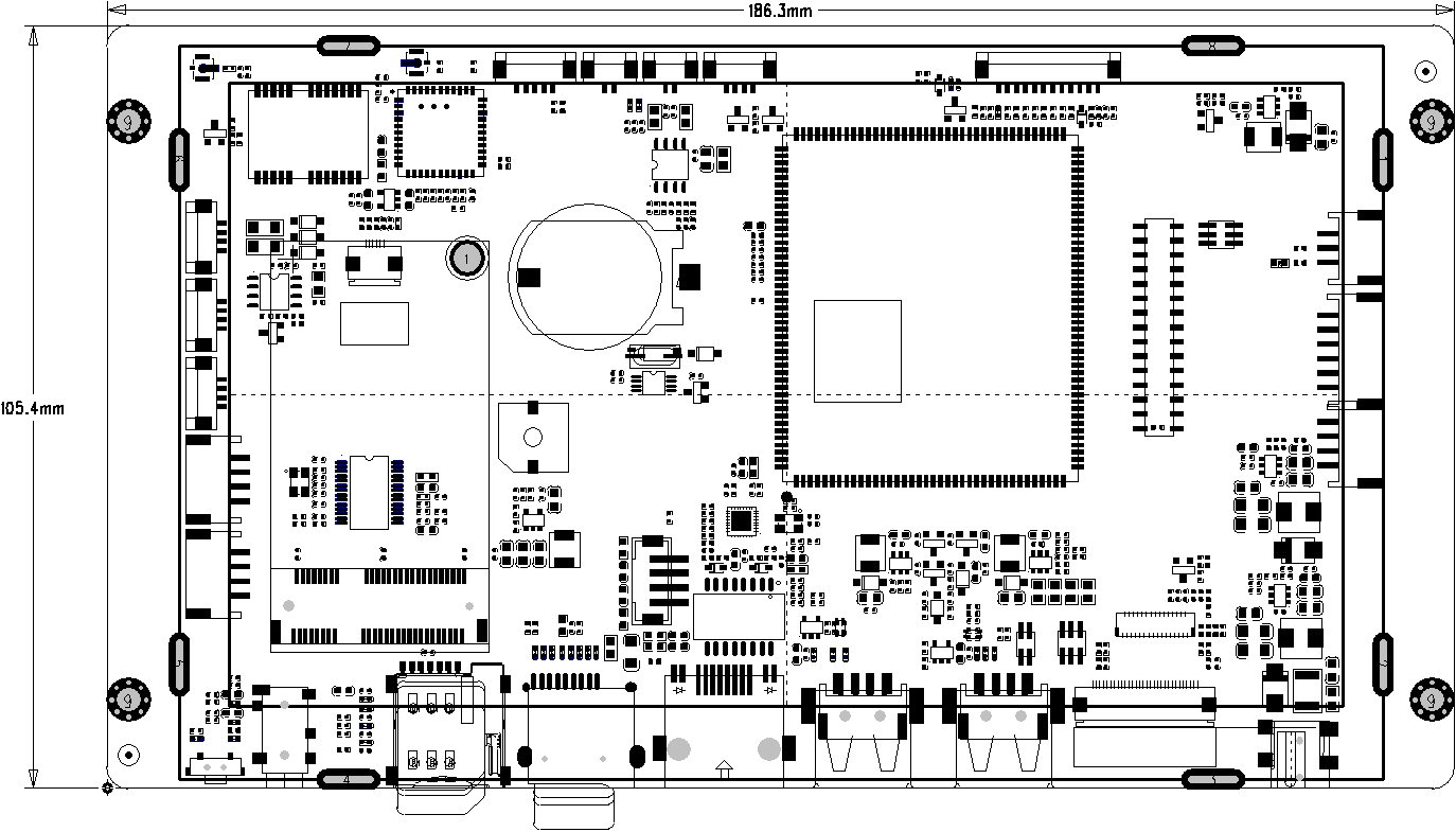 Allwinner A133 7inch HMI PCB View