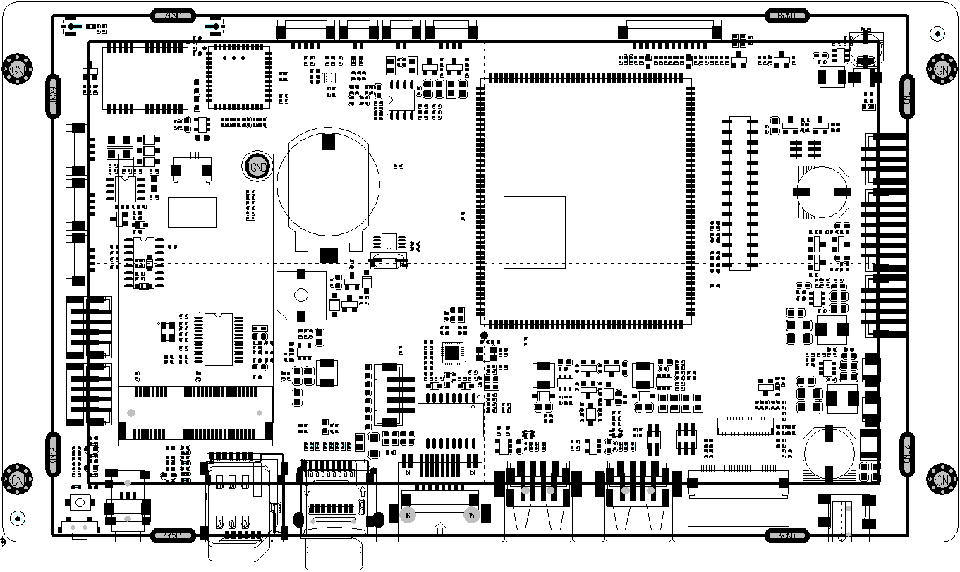 Allwinner A133 7inch HMI PCB View