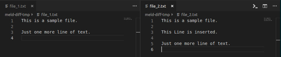 Compare side by side files