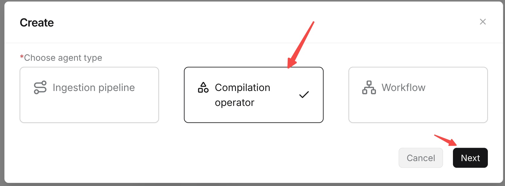 Choose Compilation Operator