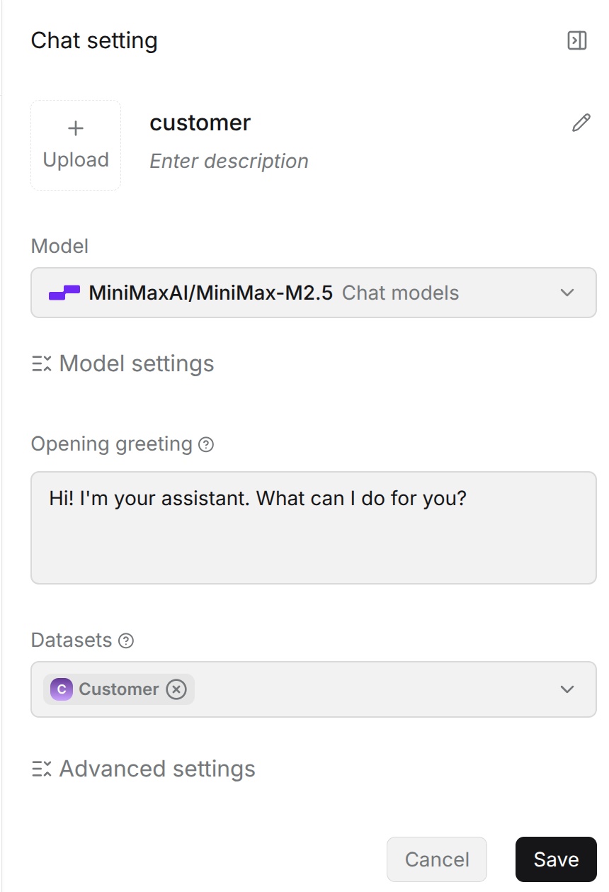 Configure a Chat