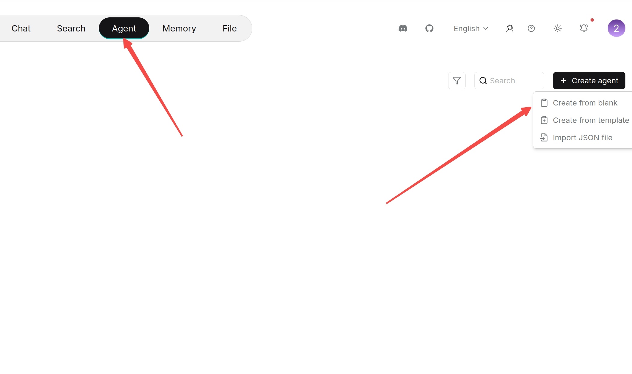 Create An Agent From Blank