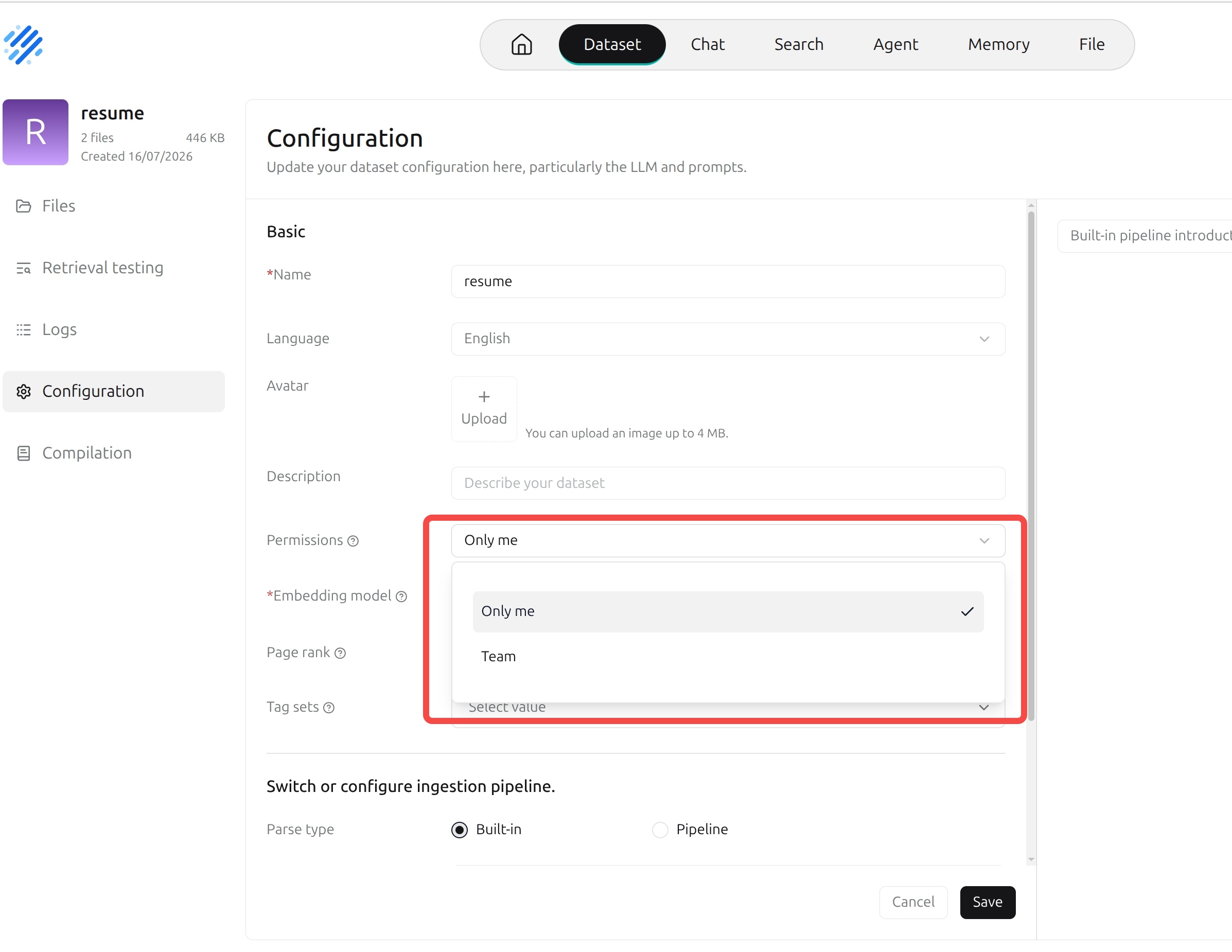 Open Source Edition Sharing Scope Configuration