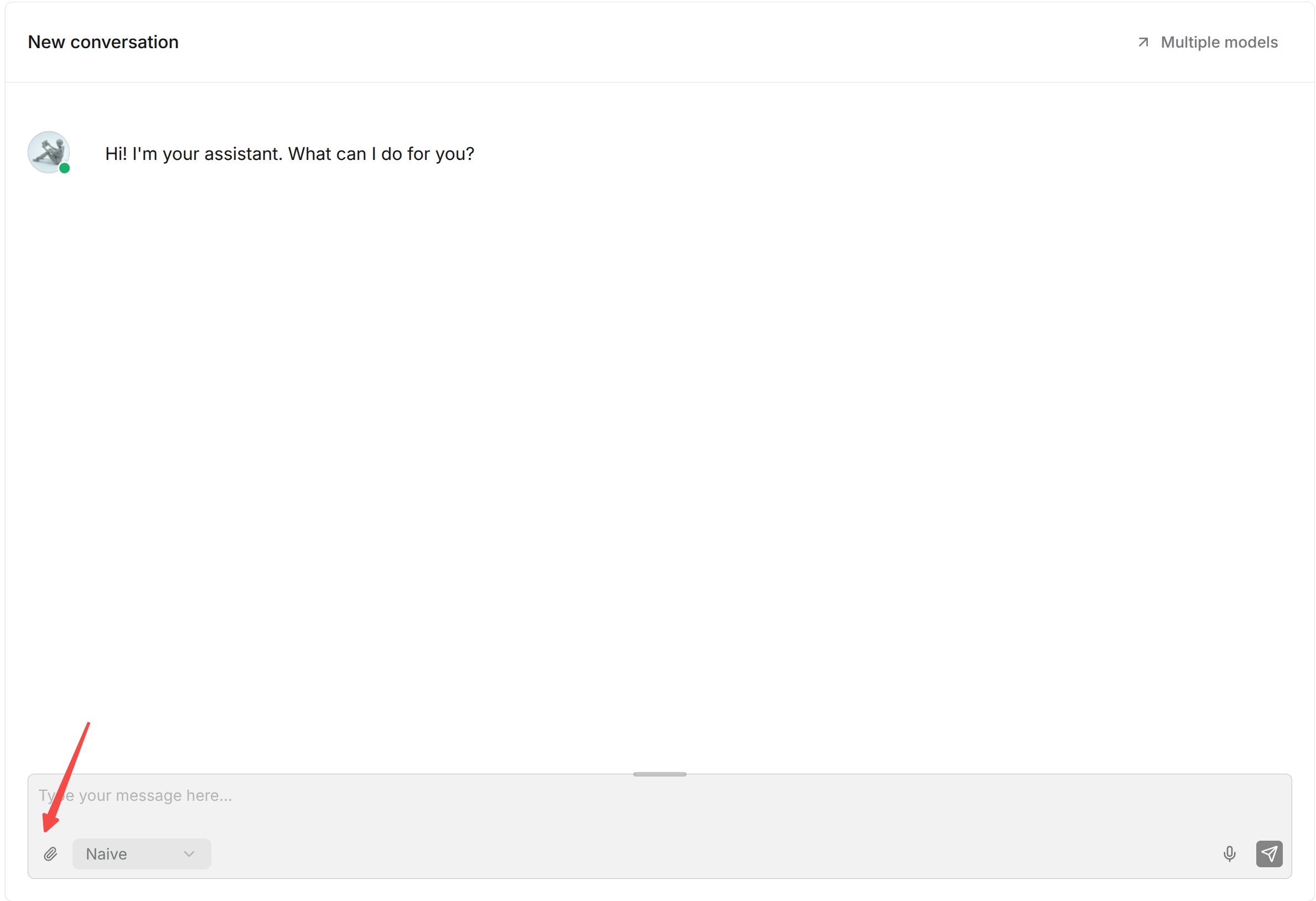 Upload files in a conversation