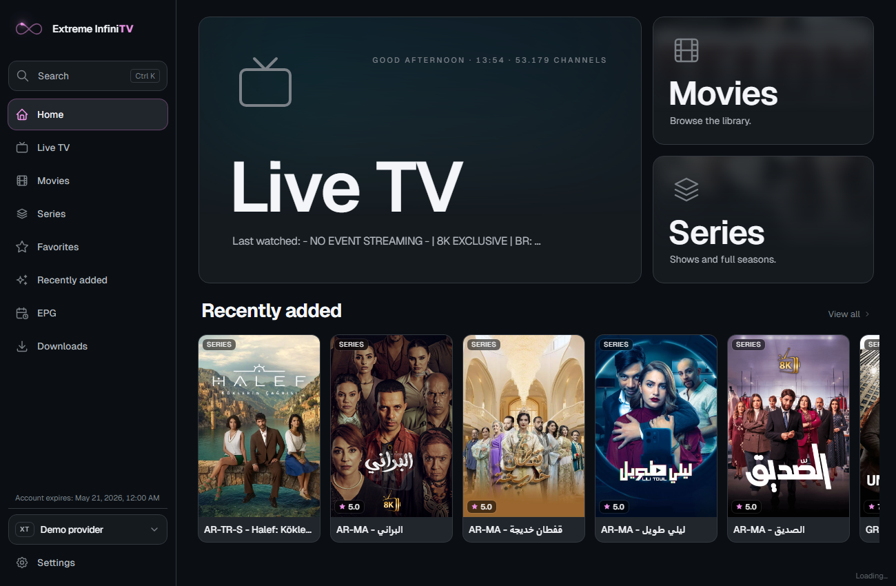 Home page