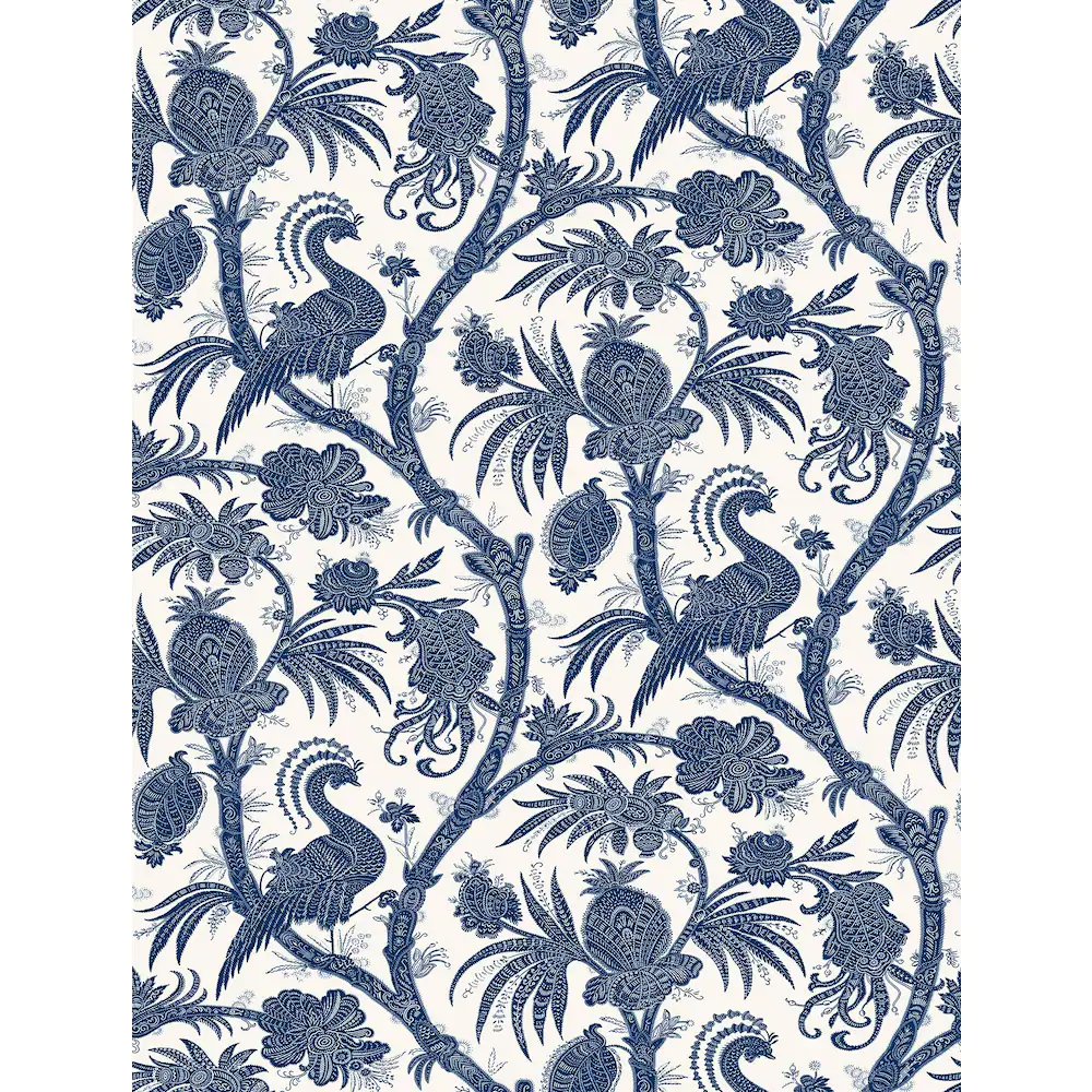 Scalamandre indigo balinese peacock scalamandre self adhesive