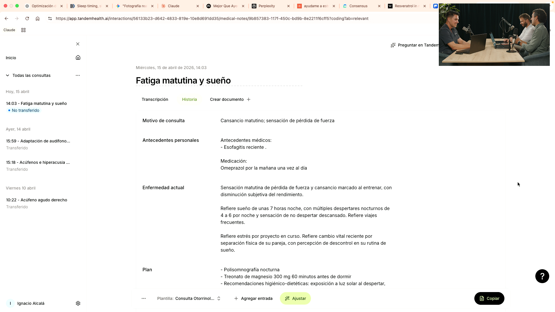 Tandem Health, escriba médico IA en consulta real