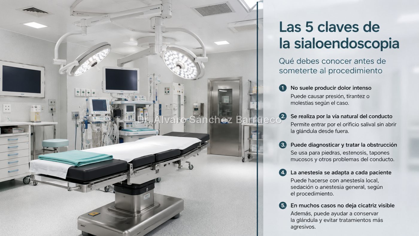 ¿La sialoendoscopia duele?