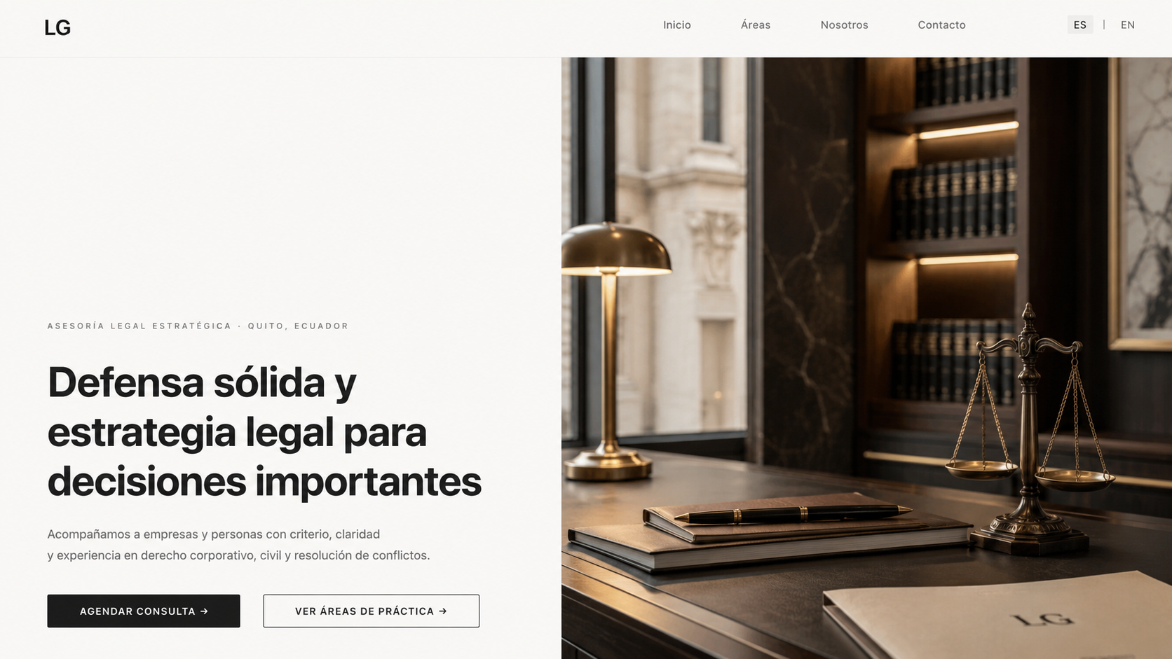 Página web responsive creada por NextWebEC para negocios en Quito
