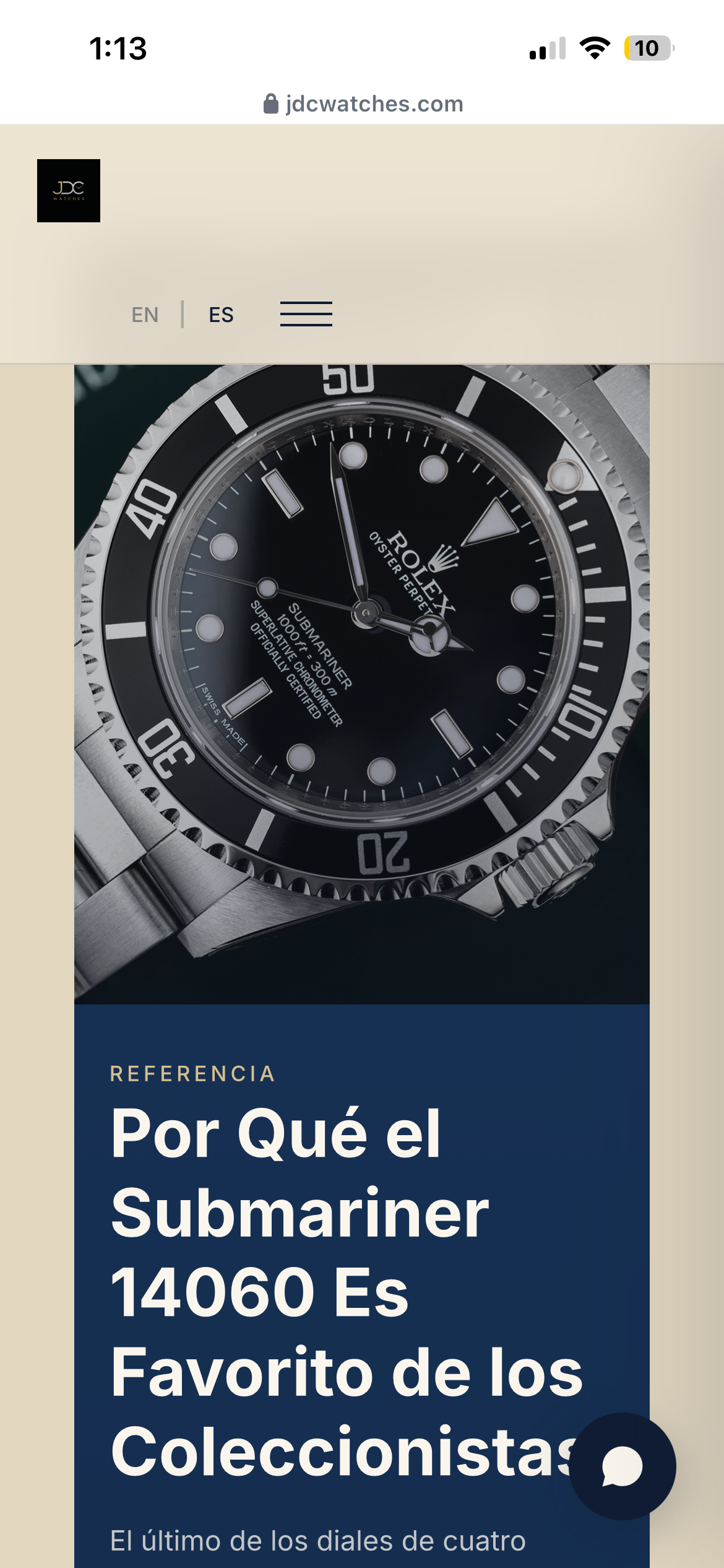 Vista móvil de una página web moderna para negocio en Ecuador