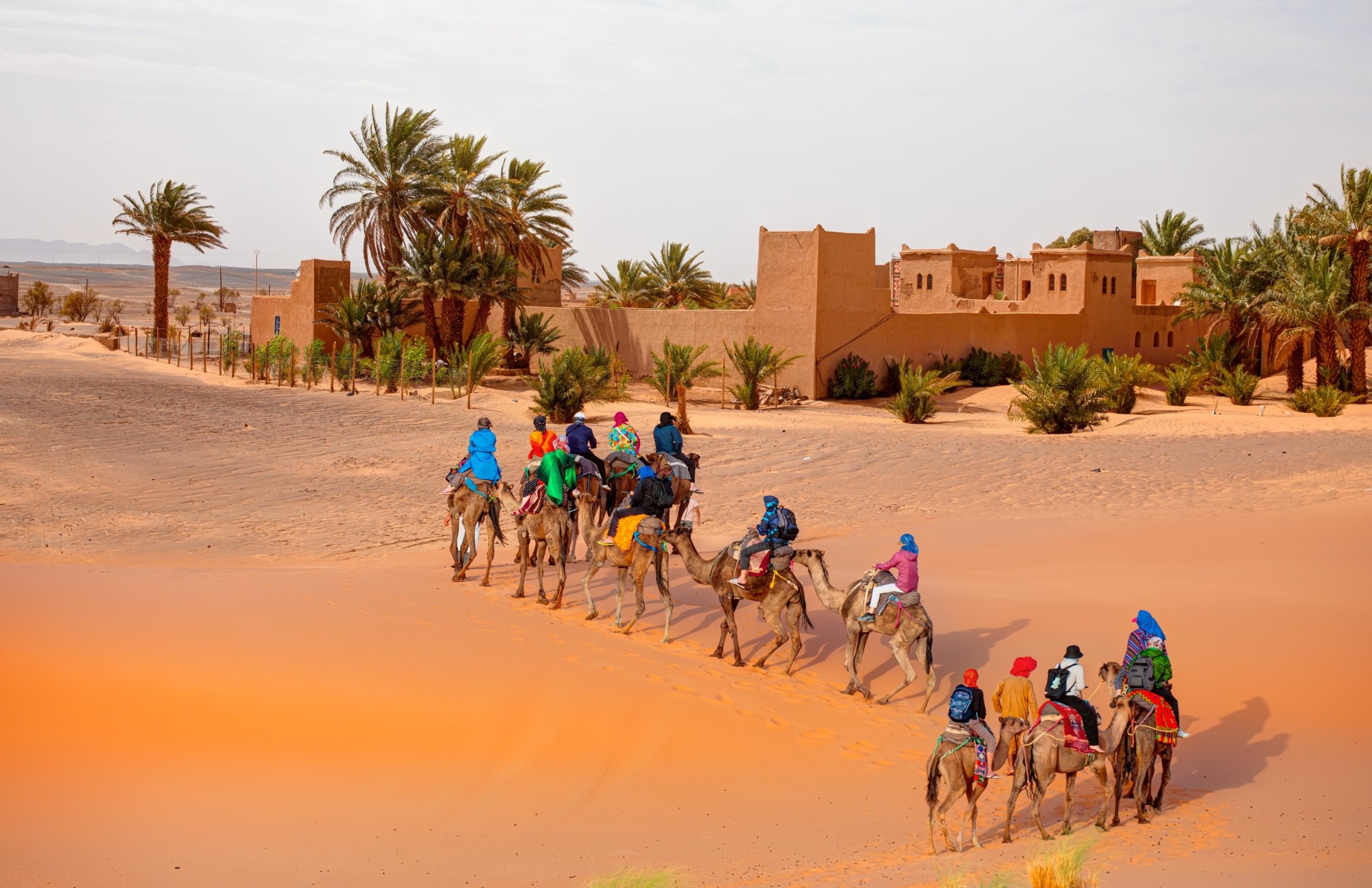 Trekking in dromedario al tramonto a Merzouga