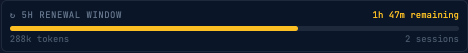 5-hour token renewal window
