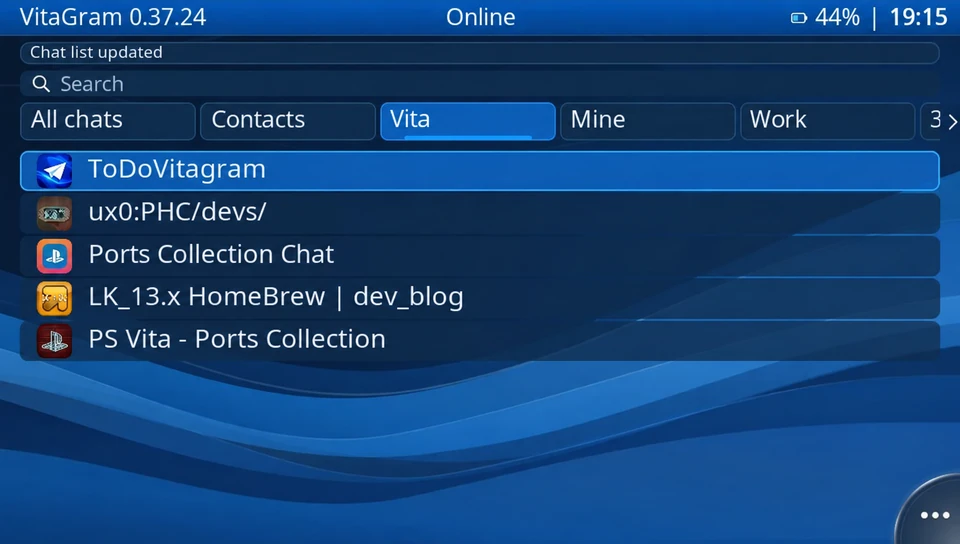 Chat list