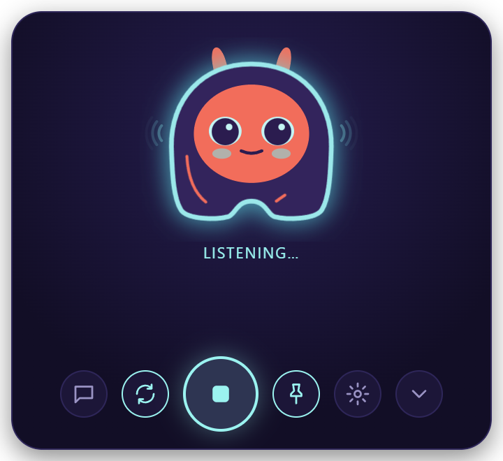 Elissa listening, with her ears up