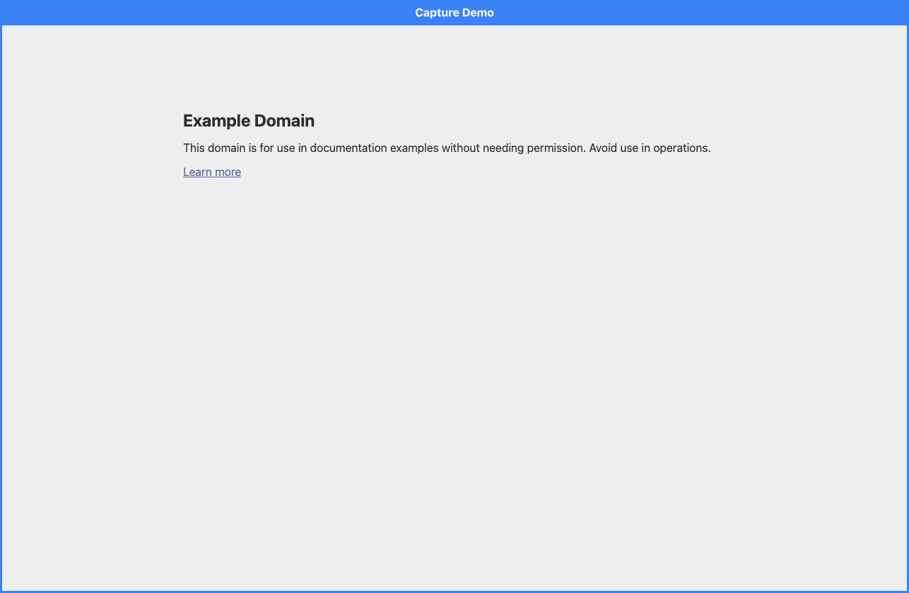 Labeled capture — blue header