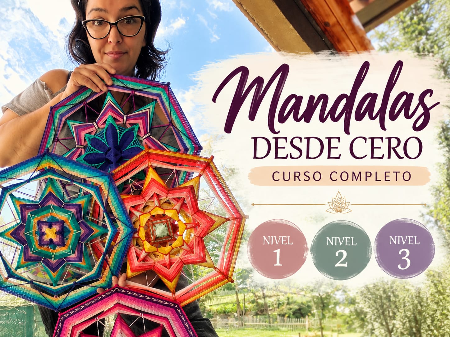 Mockup del curso completo Mandalas desde cero