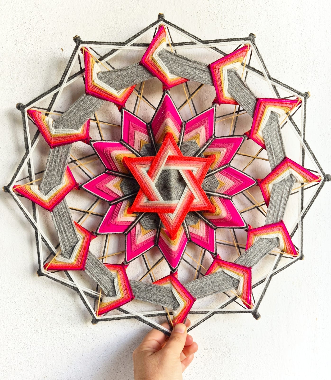 Mandala tejido de Inlakech Arte Sano