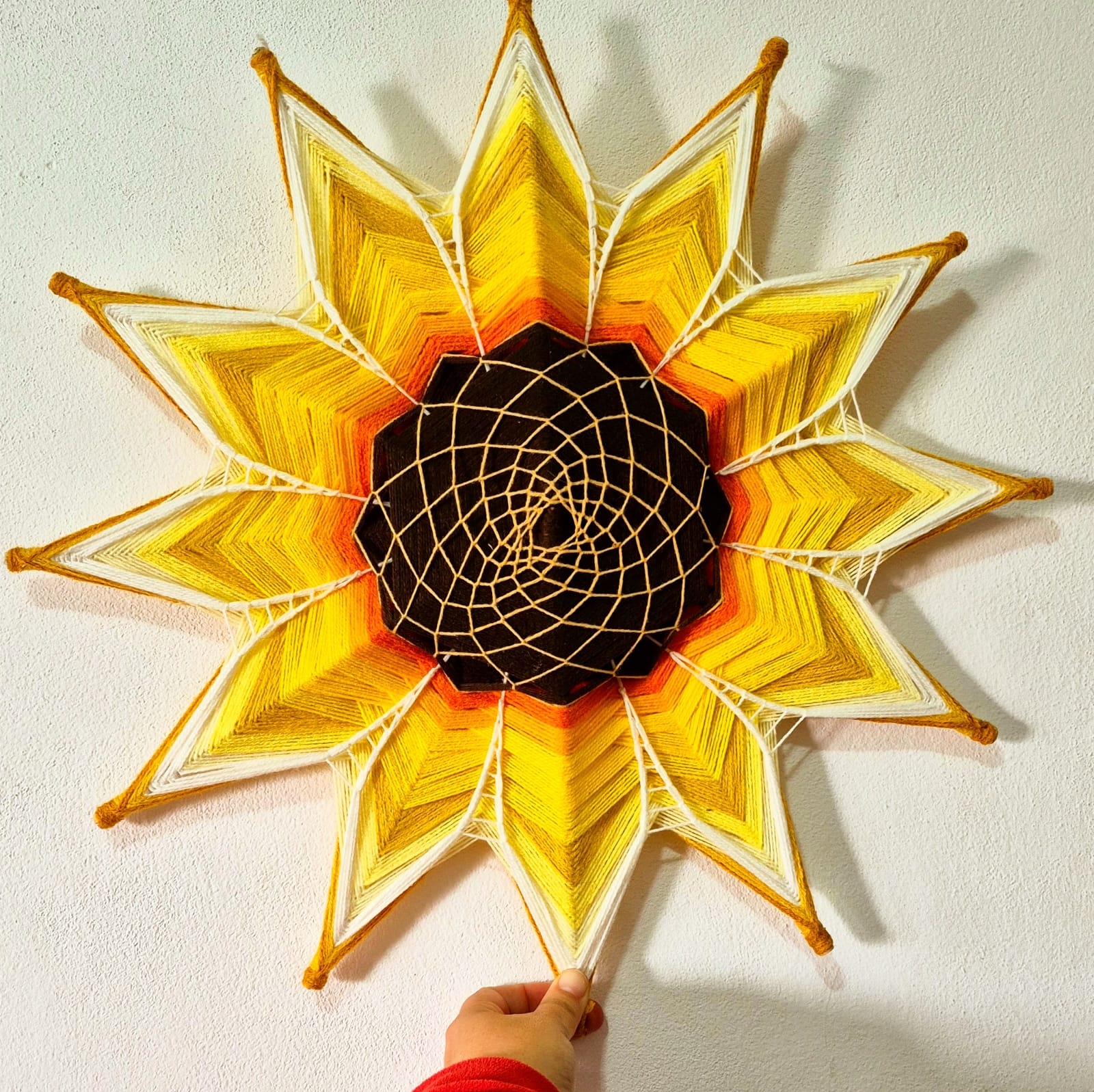 Mandala tejido de Inlakech Arte Sano