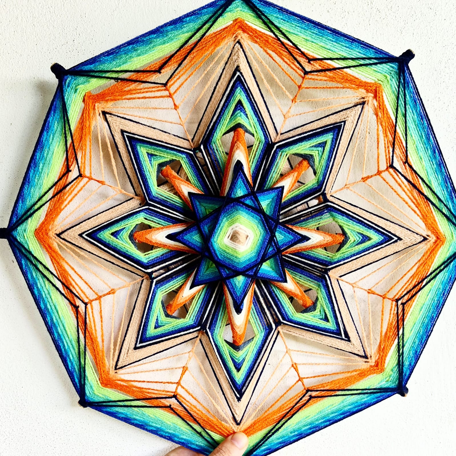 Mandala tejido de Inlakech Arte Sano