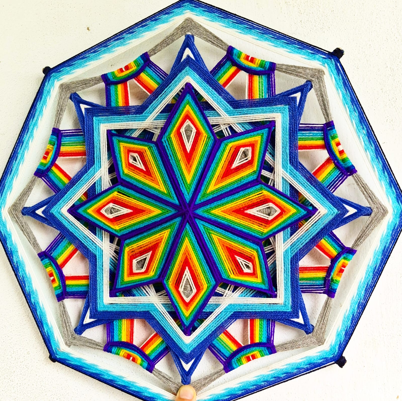Mandala tejido de Inlakech Arte Sano