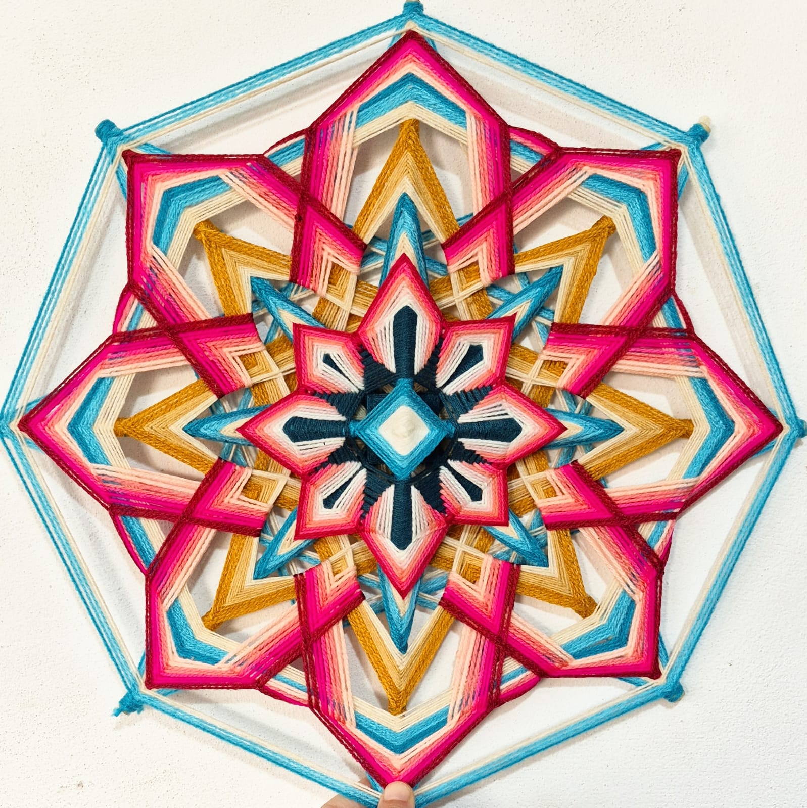 Mandala tejido de Inlakech Arte Sano