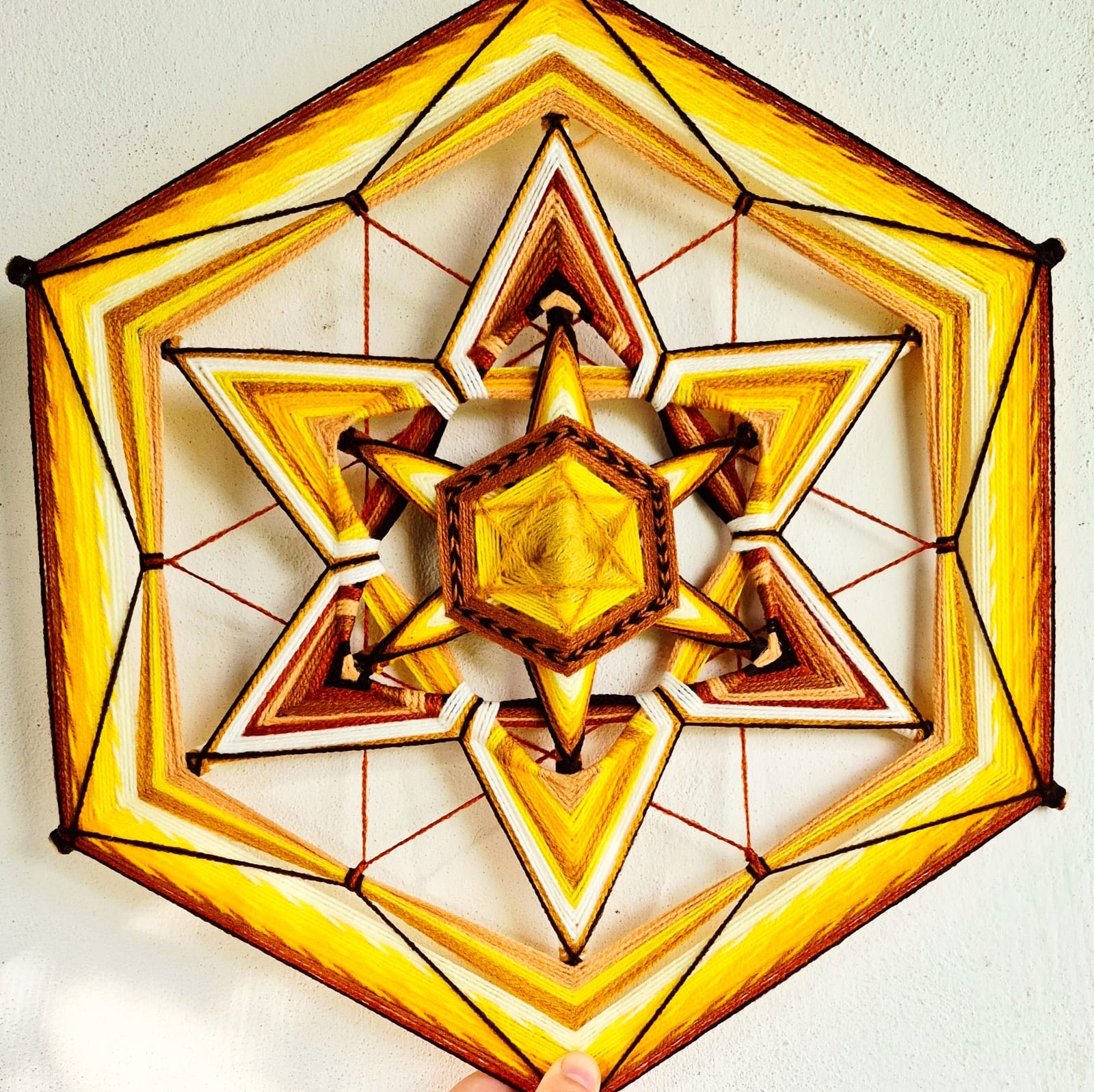 Mandala tejido de Inlakech Arte Sano