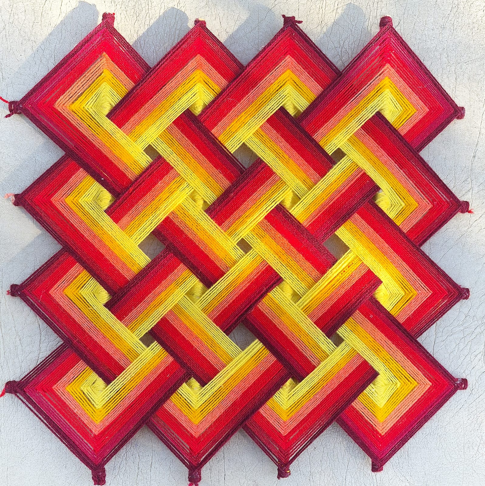 Mandala tejido de Inlakech Arte Sano