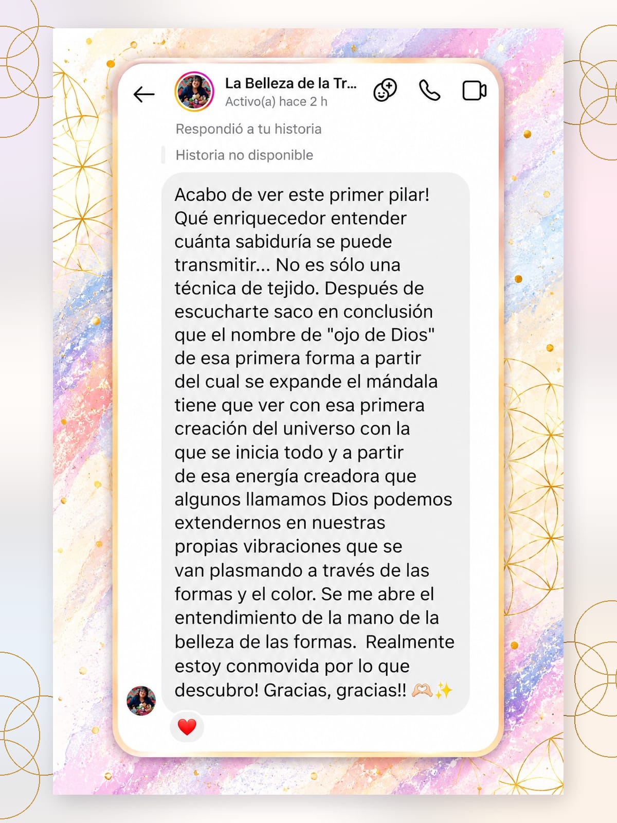Testimonio de alumna del curso o de la Tribu, imagen 12 de 15
