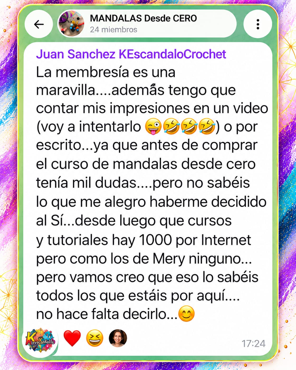 Testimonio de alumna del curso o de la Tribu, imagen 11 de 15
