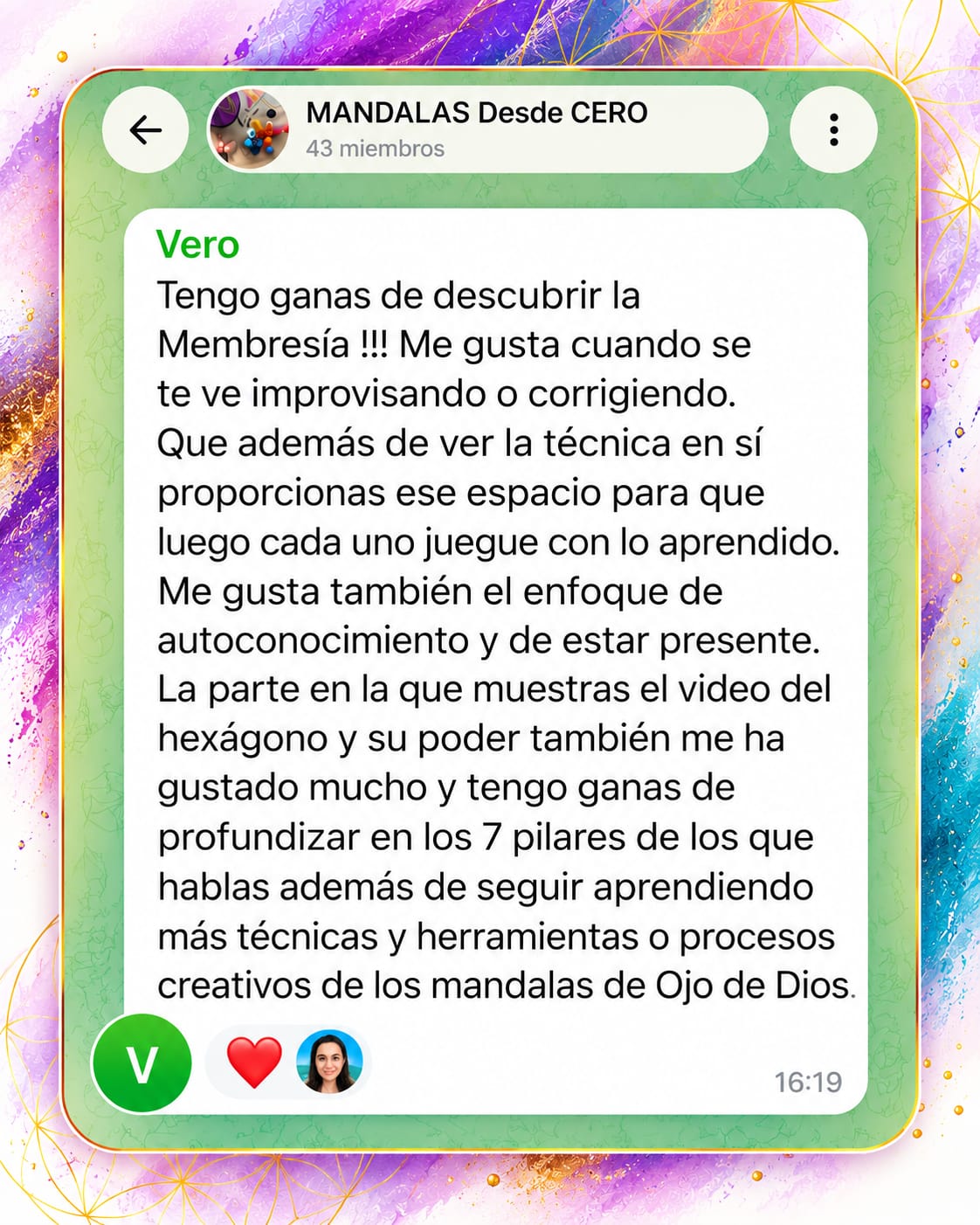 Testimonio de alumna del curso o de la Tribu, imagen 10 de 15
