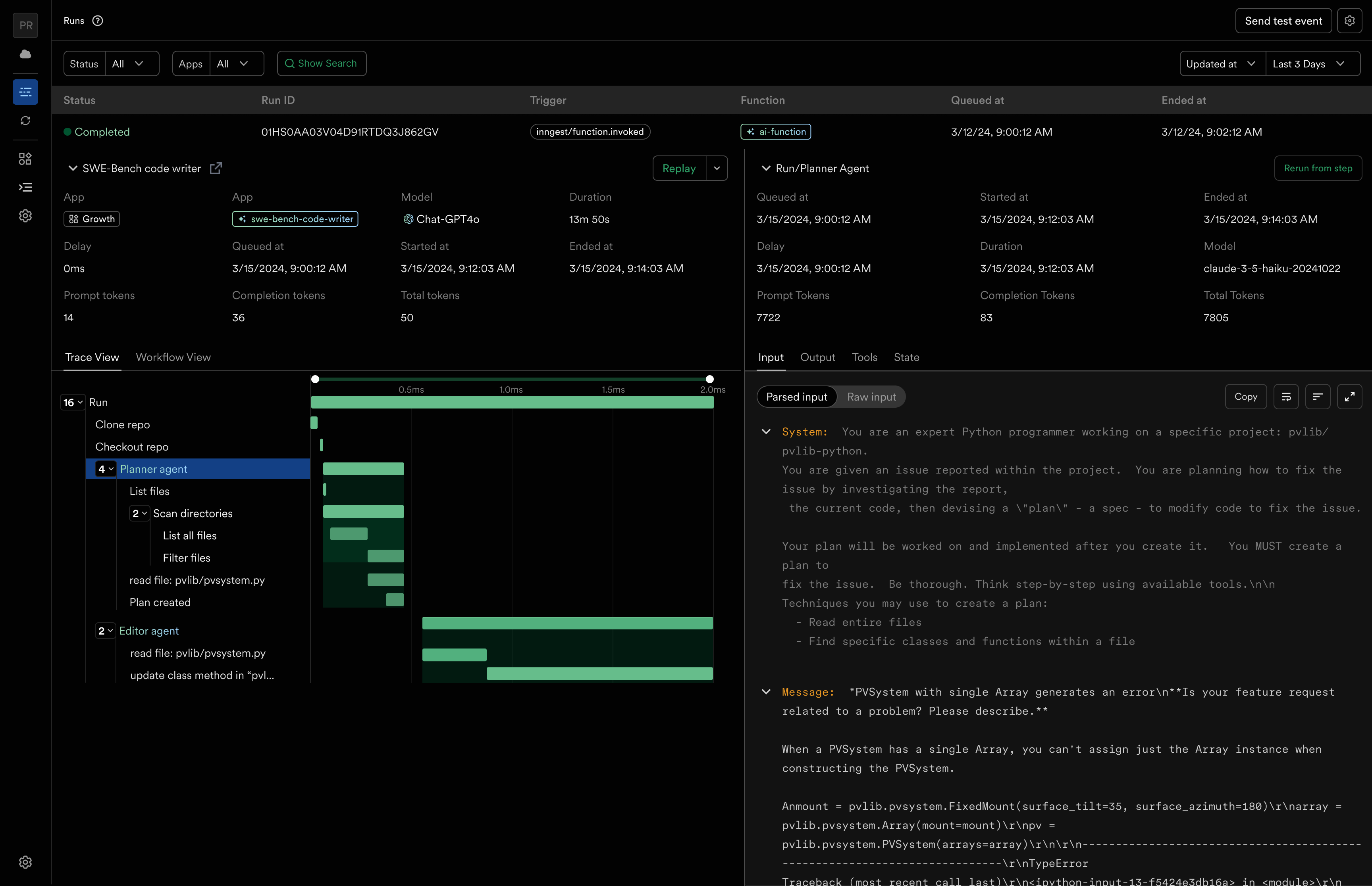 AgentKit Tracing