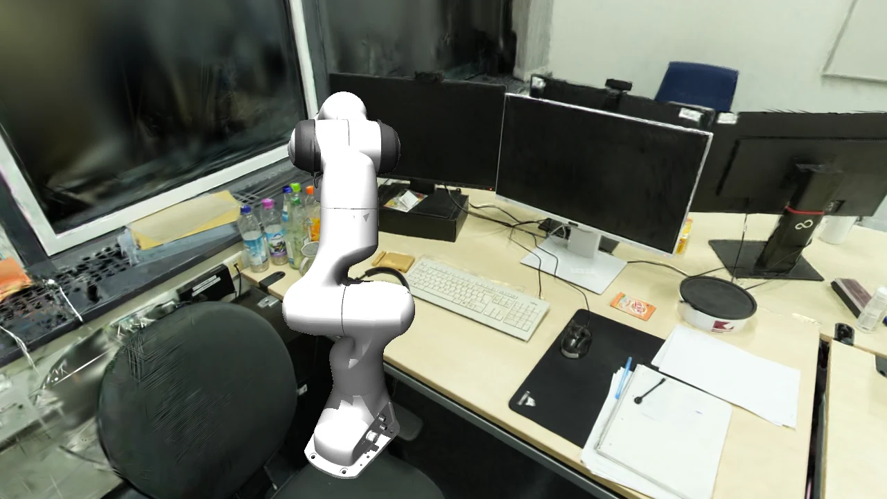 Bottle grasp and placement on a mouse pad