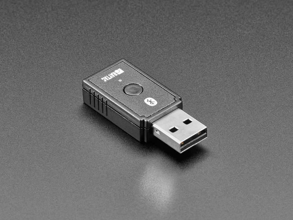 Photo of the Raytac MDBT50Q-RX USB dongle