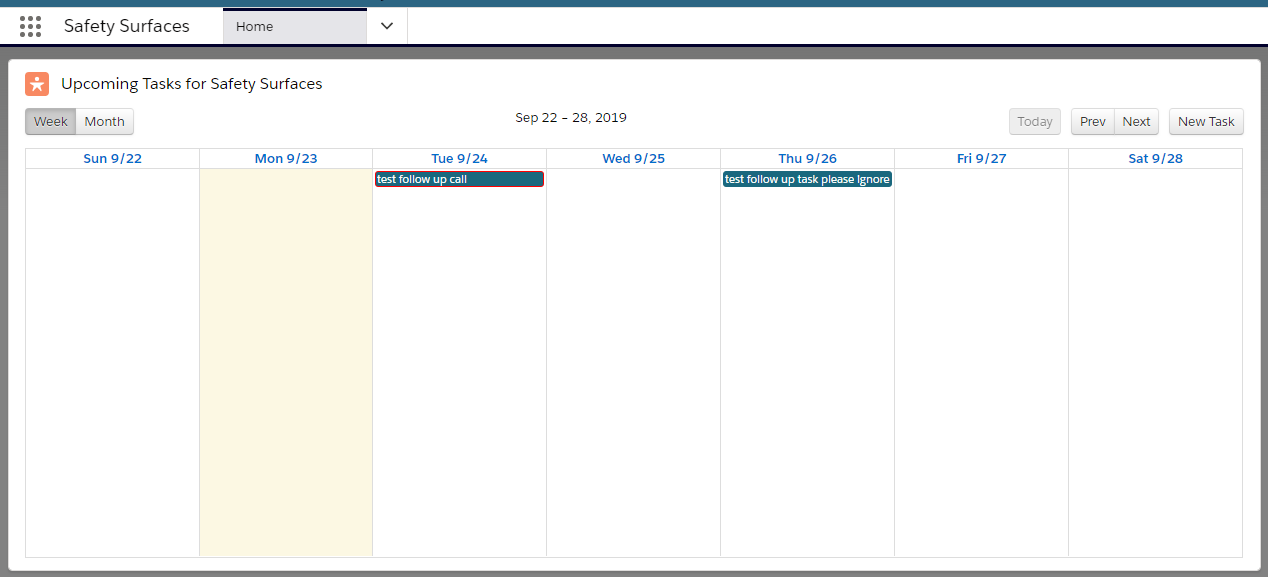 Lightning Web Component Calendar